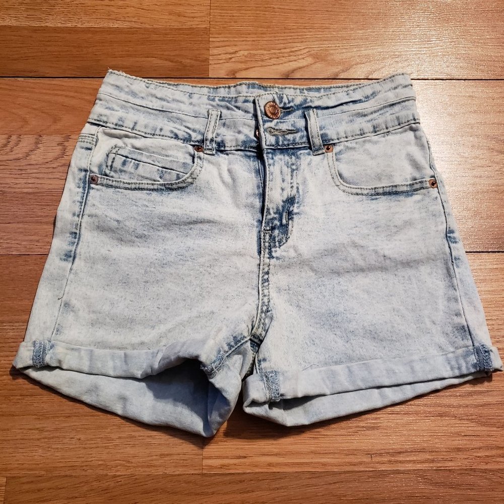 Used SHORT Short Shorts Faded Blue Size 4